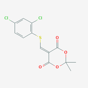 5-{[(2,4-Dichlorophenyl)sulfanyl]methylene}-2,2-dimethyl-1,3-dioxane-4,6-dione图片
