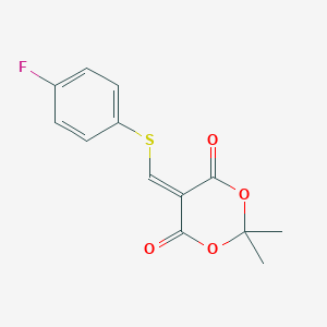 5-{[(4-fluorophenyl)sulfanyl]methylene}-2,2-dimethyl-1,3-dioxane-4,6-dione图片