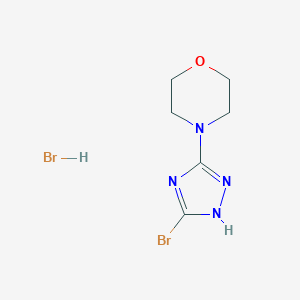 4-(5-Bromo-1H-1,2,4-triazol-3-yl)morpholine hydrobromide图片