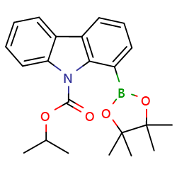 isopropyl1-(4,4,5,5-tetramethyl-1,3,2-dioxaborolan-2-yl)carbazole-9-carboxylate图片