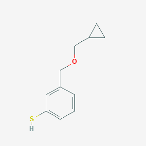 3-[(Cyclopropanemethoxy)methyl]thiophenol图片