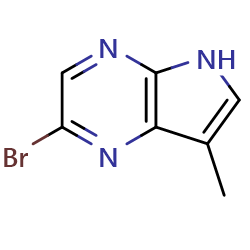 2-Bromo-7-methyl-5H-pyrrolo[2,3-b]pyrazine图片