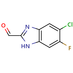 5-chloro-6-fluoro-1H-1,3-benzodiazole-2-carbaldehyde图片