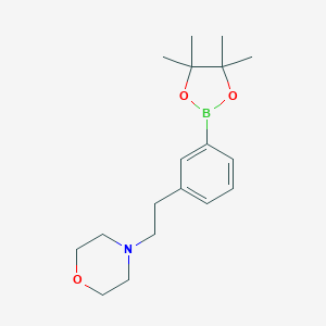 4-(3-(4,4,5,5-Tetramethyl-1,3,2-dioxaborolan-2-yl)phenethyl)morpholine图片