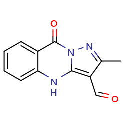 2-methyl-9-oxo-4H,9H-pyrazolo[3,2-b]quinazoline-3-carbaldehyde图片