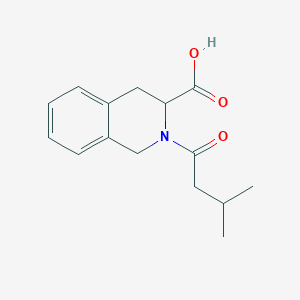 2-(3-Methylbutanoyl)-1,2,3,4-tetrahydroisoquinoline-3-carboxylic Acid图片