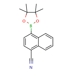4-(tetramethyl-1,3,2-dioxaborolan-2-yl)naphthalene-1-carbonitrile图片