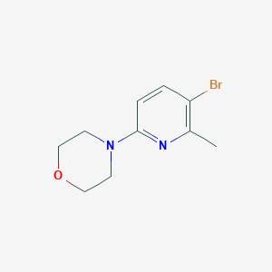4-(5-Bromo-6-methylpyridin-2-yl)morpholine图片