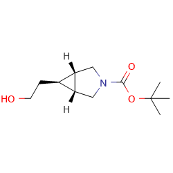Tert-butyl(1R,5S)-6-(2-hydroxyethyl)-3-azabicyclo[3,1,0]hexane-3-carboxylate图片