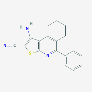 1-Amino-5-phenyl-6,7,8,9-tetrahydrothieno[2,3-c]isoquinoline-2-carbonitrile图片