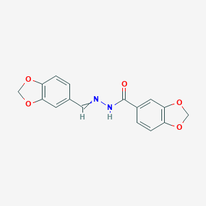 N'-[(E)-1,3-benzodioxol-5-ylmethylidene]-1,3-benzodioxole-5-carbohydrazide图片