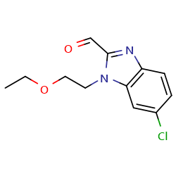 6-chloro-1-(2-ethoxyethyl)-1H-1,3-benzodiazole-2-carbaldehyde图片