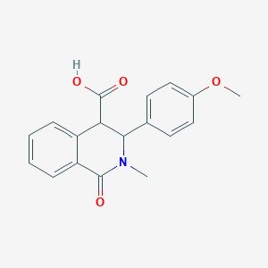 3-(4-methoxyphenyl)-2-methyl-1-oxo-1,2,3,4-tetrahydroisoquinoline-4-carboxylic acid图片