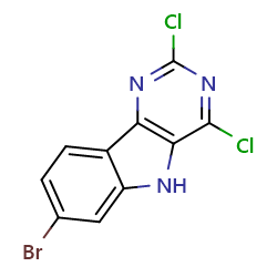 7-bromo-2,4-dichloro-5H-pyrimido[5,4-b]indole图片