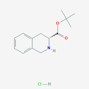 (3R)-1,2,3,4-Tetrahydroisoquinoline-3-carboxylic acid tert-butyl ester hydrochloride图片
