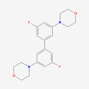 4,4'-(5,5'-Difluoro-[1,1'-biphenyl]-3,3'-diyl)dimorpholine图片