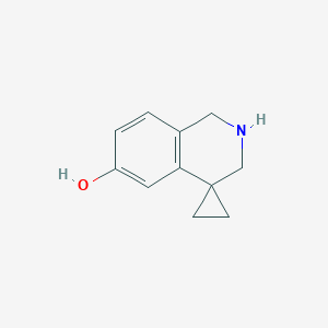 2',3'-dihydro-1'H-spiro[cyclopropane-1,4'-isoquinoline]-6'-ol图片
