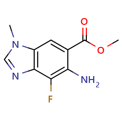 methyl5-amino-4-fluoro-1-methyl-1H-1,3-benzodiazole-6-carboxylate图片