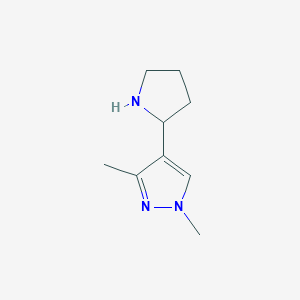 1,3-dimethyl-4-(pyrrolidin-2-yl)-1H-pyrazole图片