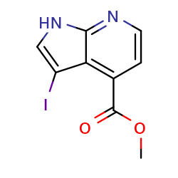 Methyl3-iodo-1H-pyrrolo[2,3-b]pyridine-4-carboxylate图片