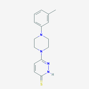 6-[4-(3-methylphenyl)piperazin-1-yl]-2,3-dihydropyridazine-3-thione图片