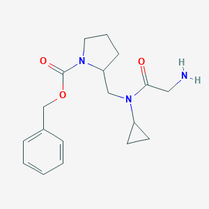 2-{[(2-Amino-acetyl)-cyclopropyl-amino]-methyl}-pyrrolidine-1-carboxylic acid benzyl ester图片