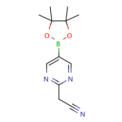 2-[5-(tetramethyl-1,3,2-dioxaborolan-2-yl)pyrimidin-2-yl]acetonitrile图片