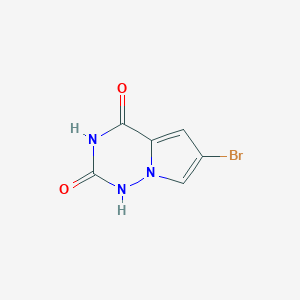 6-bromo-1H,2H,3H,4H-pyrrolo[2,1-f][1,2,4]triazine-2,4-dione图片
