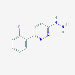 3-(2-Fluorophenyl)-6-hydrazinopyridazine图片