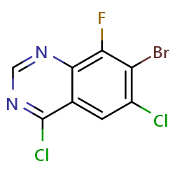 7-Bromo-4,6-dichloro-8-fluoroquinazoline图片