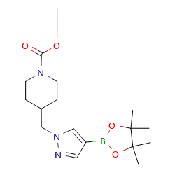 Tert-butyl4-[[4-(4,4,5,5-tetramethyl-1,3,2-dioxaborolan-2-yl)pyrazol-1-yl]methyl]piperidine-1-carboxylate图片