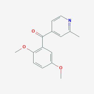 4-(2,5-Dimethoxybenzoyl)-2-methylpyridine图片