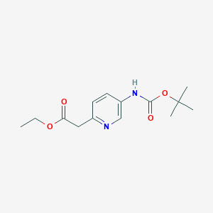 Ethyl2-(5-((tert-butoxycarbonyl)amino)pyridin-2-yl)acetate图片