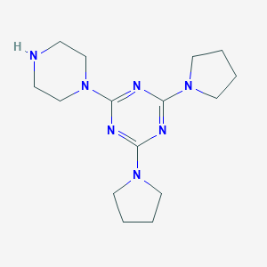2-(piperazin-1-yl)-4,6-bis(pyrrolidin-1-yl)-1,3,5-triazine图片