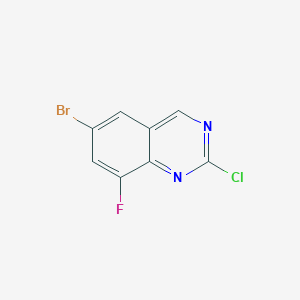 6-Bromo-2-chloro-8-fluoroquinazoline图片