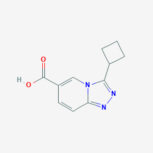 3-Cyclobutyl-[1,2,4]triazolo[4,3-a]pyridine-6-carboxylic acid图片