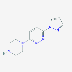 3-(Piperazin-1-yl)-6-(1H-pyrazol-1-yl)pyridazine图片