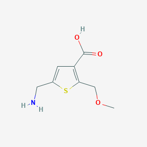 5-(aminomethyl)-2-(methoxymethyl)thiophene-3-carboxylic acid图片