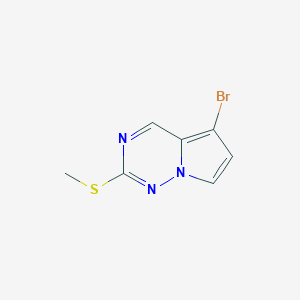 5-BROMO-2-(METHYLSULFANYL)PYRROLO[2,1-F][1,2,4]TRIAZINE图片