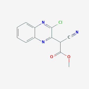 methyl2-(3-chloroquinoxalin-2-yl)-2-cyanoacetate图片