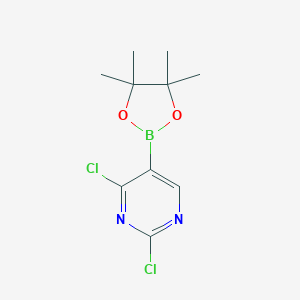 2,4-dichloro-5-(4,4,5,5-tetramethyl-1,3,2-dioxaborolan-2-yl)pyrimidine图片