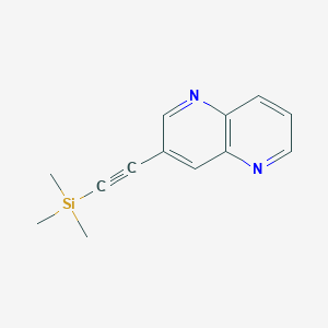 3-((Trimethylsilyl)ethynyl)-1,5-naphthyridine图片