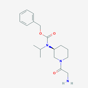 [(S)-1-(2-Amino-acetyl)-piperidin-3-yl]-isopropyl-carbamic acid benzyl ester图片