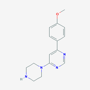 4-(4-methoxyphenyl)-6-(piperazin-1-yl)pyrimidine图片