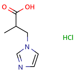 3-(1H-imidazol-1-yl)-2-methylpropanoicacidhydrochloride图片