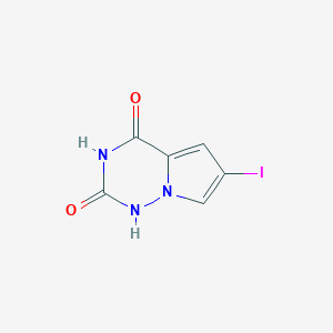 6-iodo-1H,2H,3H,4H-pyrrolo[2,1-f][1,2,4]triazine-2,4-dione图片