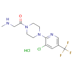 1-{4-[3-chloro-5-(trifluoromethyl)pyridin-2-yl]piperazin-1-yl}-2-(methylamino)ethan-1-onehydrochloride图片