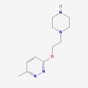 3-methyl-6-(2-piperazin-1-ylethoxy)pyridazine图片