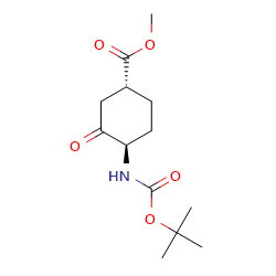 methyltrans-4-{[(tert-butoxy)carbonyl]amino}-3-oxocyclohexane-1-carboxylate图片