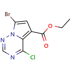 ethyl7-bromo-4-chloropyrrolo[2,1-f][1,2,4]triazine-5-carboxylate图片